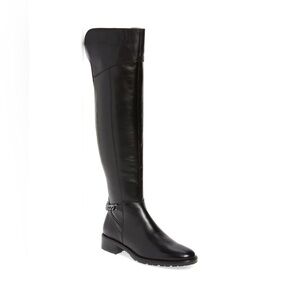 KURT GEIGER LONDON $295 Vito Over The Knee Boots Lug Sole Chunky Heel Size 6 NEW